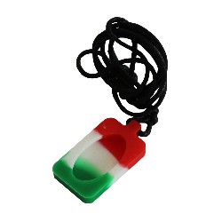 Pendentif - Necklace Rouge Blanc Vert