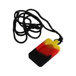 Pendentif - Necklace Jaune Rouge Noir