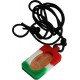 Pendentif - Necklace Rouge Blanc Vert